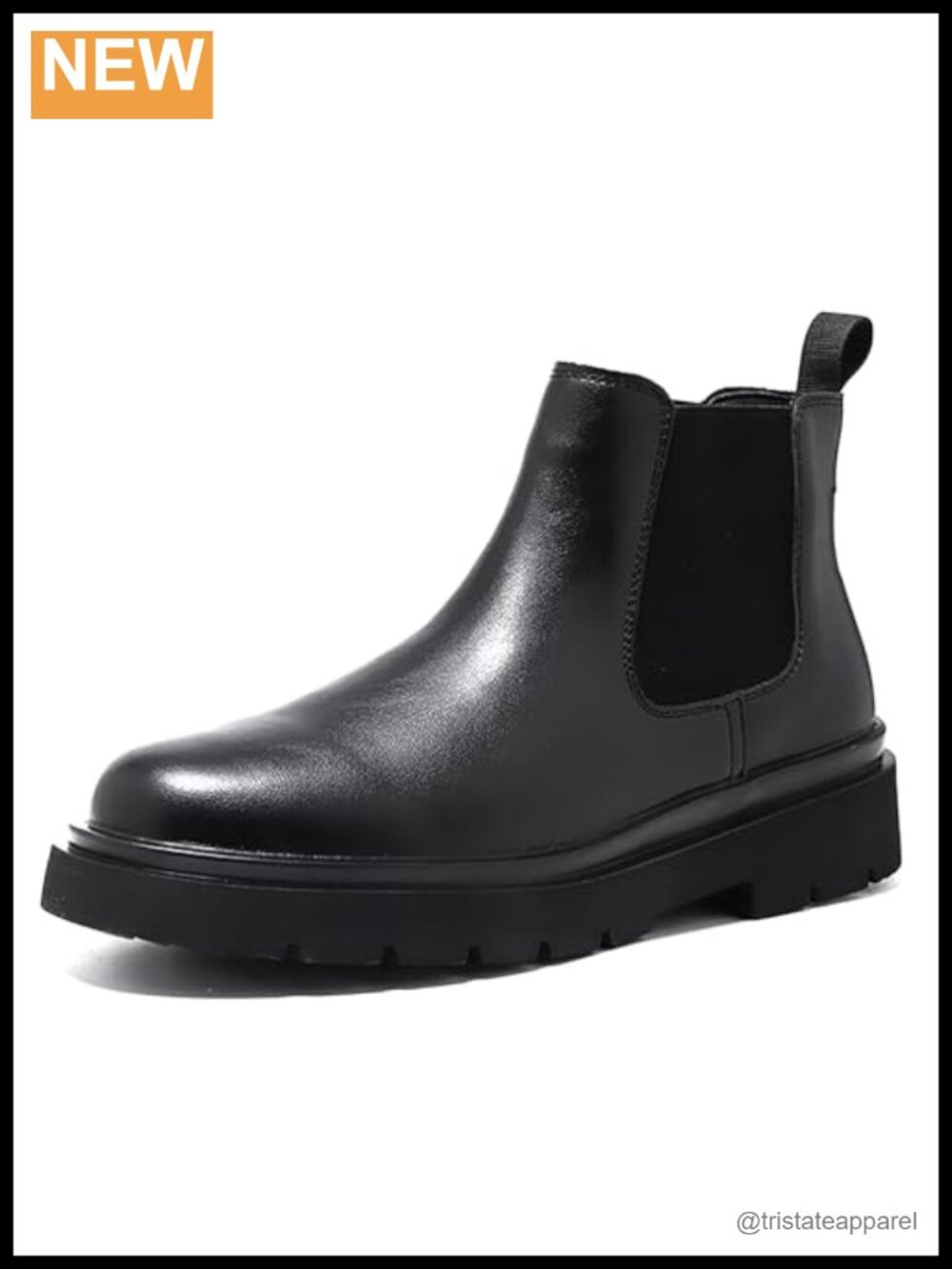 Men's Chelsea Ankle Boots Faux Leather Non-Slip Slip On